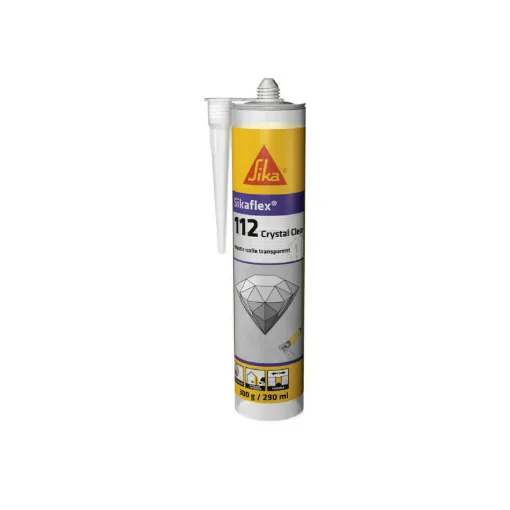 Picture of SIKA Sikaflex-112 Crystal clear mastic adhesive - Transparent - 617930