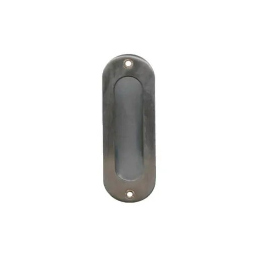 Picture of Oval recessed bowl handles - Brushed stainless steel