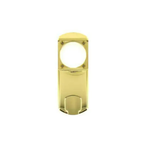 Picture of DISEC magnetic protection for round cylinder - diameter 50mm max. - shiny brass MG351MINIFOL