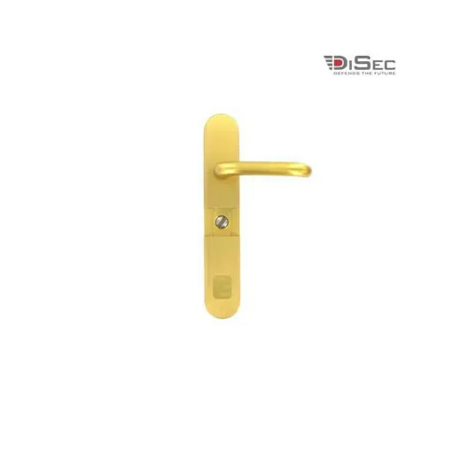 Picture of DISEC magnetic barrel cylinder cover anti-vandal with handle - gold plated MGB54FF9