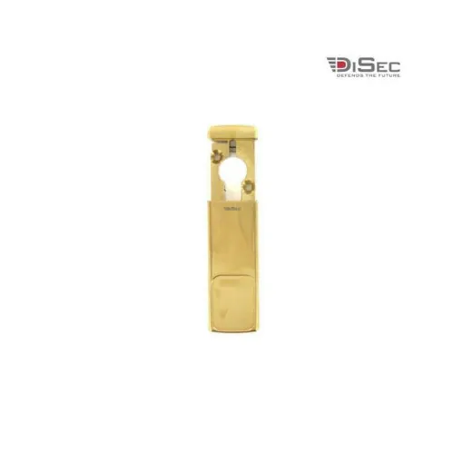 Picture of DISEC magnetic protection for European cylinder - shiny brass MG030FOL