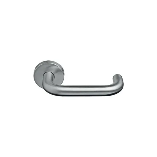 Picture of Door handles model Medoc - for fire doors - matt brushed stainless steel x2