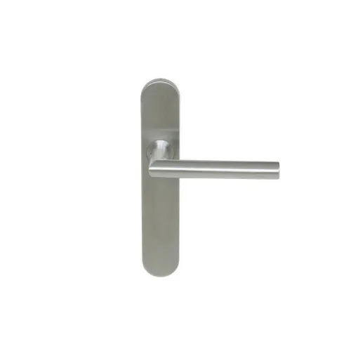 Picture of Handle on stainless steel plate - Pomerol Plate - Cane spout - Brushed finish