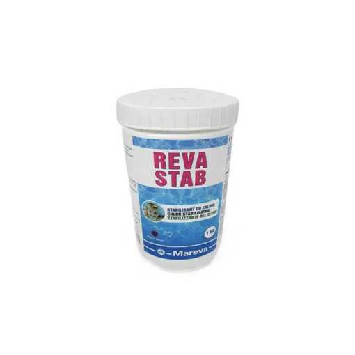 Picture of Chlorine stabilizer MAREVA ecodose powder for swimming pool - 1kg - 160081U