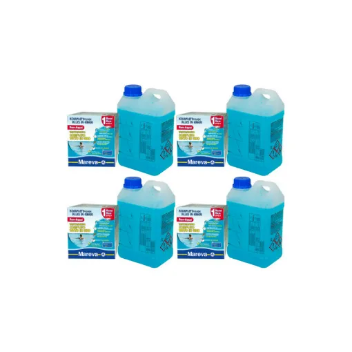 Picture of Set of 4 Rev-Aqua MAREVA complete treatment kits for pools from 60 to 90 m3 - 4 months