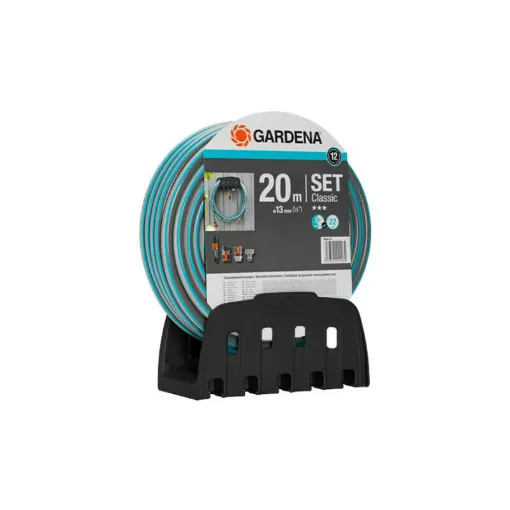 Picture of GARDENA Wall Hose Holder with Classic Hose and Accessories - diameter 13mm - 20m 18005-20