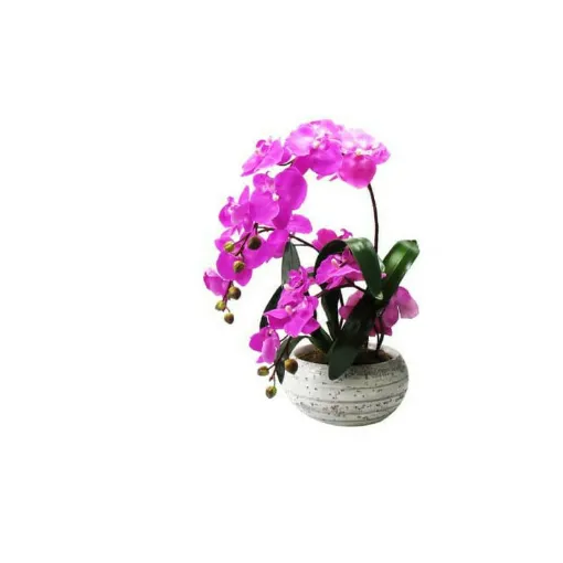 Picture of Zen composition purple orchid artificial 55cm 3 rods