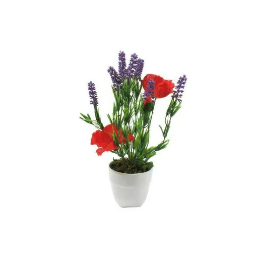 Picture of Artificial pot of lavender strands 9 and 35cm poppy