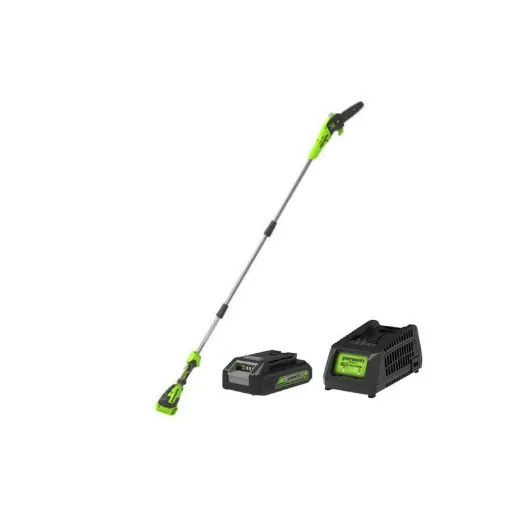 Picture of NEW PRODUCT - DAMAGED PACKAGE - GREENWORKS pole pruner - 40V - 20 cm - 1 battery 2.0 Ah - 1 charger