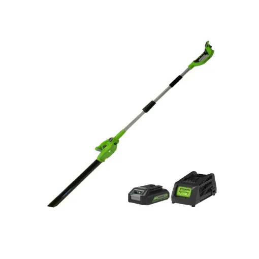 Picture of NEW PRODUCT - DAMAGED PACKAGE - GREENWORKS 24V Pole Mounted Hedge Trimmer 51 cm - 1 battery 2.0 Ah - 1 charger - G24PH51