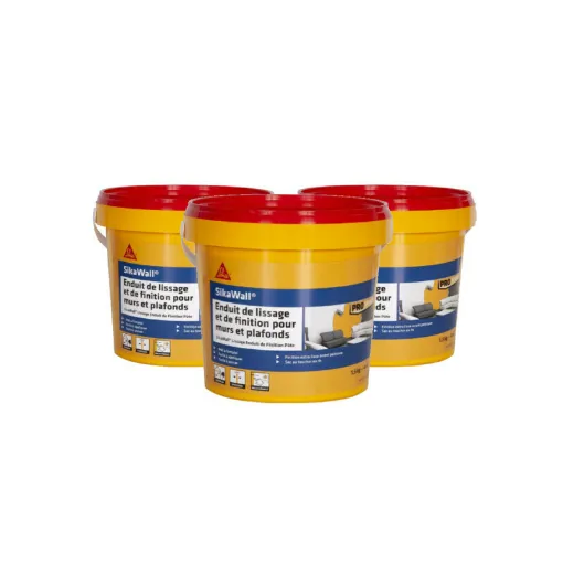 Picture of Set of 3 SIKA SikaWall smoothing and finishing compounds in paste - 1,5kg