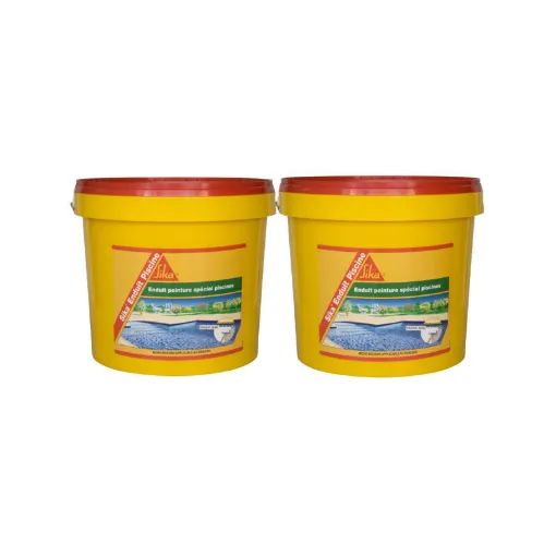 Picture of Set of 2 waterproofing complements for swimming pool SIKA Enduit Piscine - White foam - Kit 6,16kg