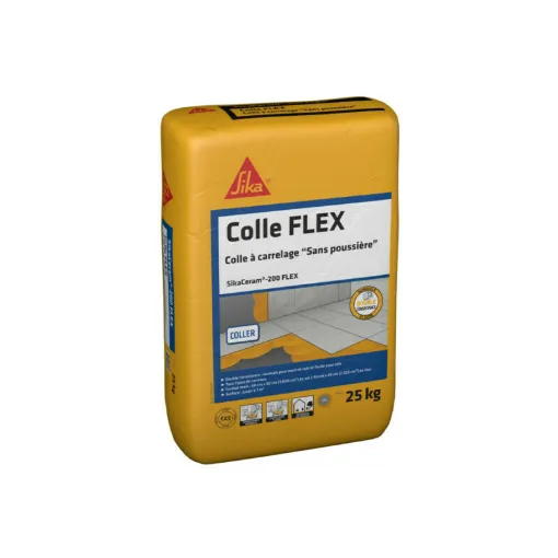 Picture of SIKA SikaCeram 200 Flex Tile Adhesive - Grey - 25kg