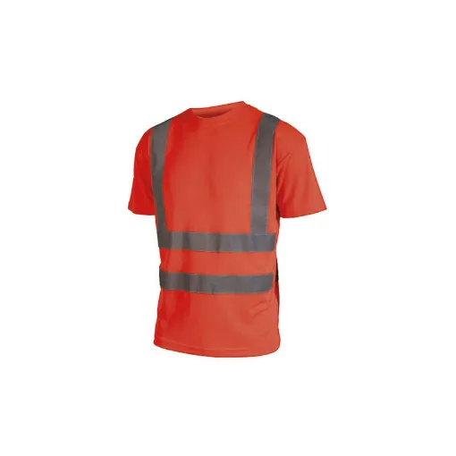 Picture of High Visibility T-shirt - Short Sleeves - Fluorescent Red - 4XL