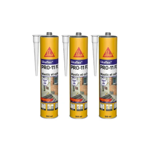 Picture of Set of 3 SIKA Sikaflex PRO 11 FC Purform Adhesives - White - 300ml