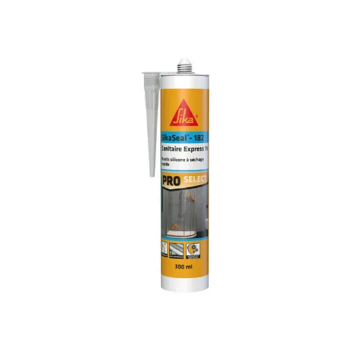 Picture of Fast drying silicone sealant SIKA SikaSeal-182 Sanitaire Express 1h - Transparent - 300ml