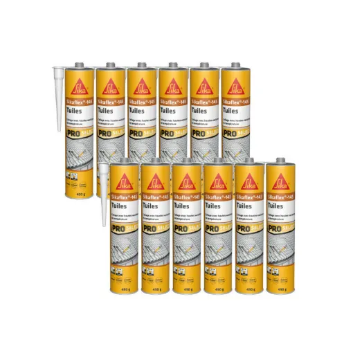 Picture of Set of 12 SIKA flexible tile adhesives Sikaflex 145 - 490g