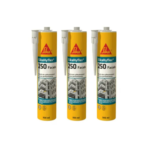 Picture of Set of 3 SIKA SikaHyflex 250 Fa�ade high performance sealants - Concrete grey - 300ml