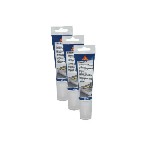 Picture of Set of 3 universal silicone sealants - SIKA Sikasil-P Marine - White - 3 x 85ml