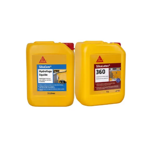 Picture of SIKA Masonry Pack - SikaCem Liquid Water Repellent 5L - SikaLatex 360 Bonding Resin - 5L