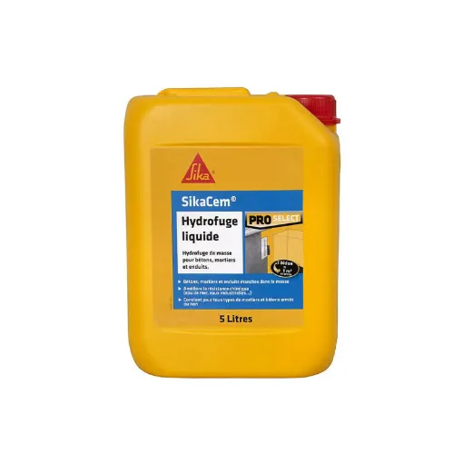 Picture of SIKA SikaCem Liquid Mass Water Repellent - For concrete and mortar - 5L