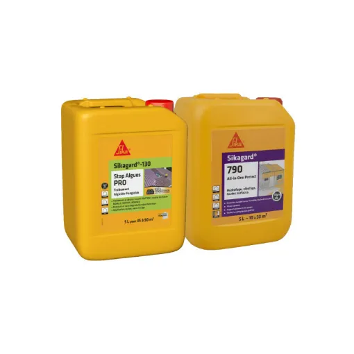 Picture of SIKA Treatment and Protection Pack - Sikagard-130 Stop Algues Pro 5L - Sikagard-790 All-in-one 5L