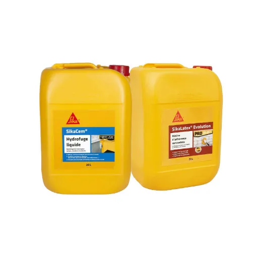 Picture of SIKA Masonry Pack - SikaCem Liquid Water Repellent 20L - SikaLatex EVOLUTION Bonding Resin 20L