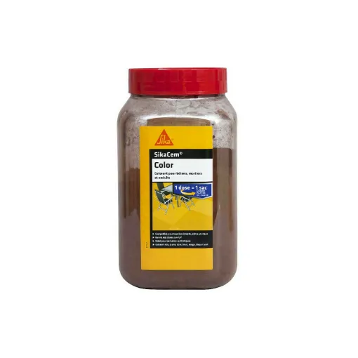 Picture of SIKA SikaCem Color cement, lime and plaster powder color - Brown - 700g