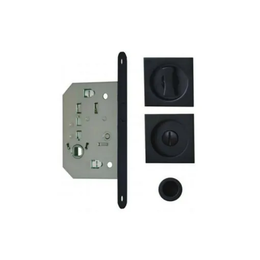 Picture of Square bowls kit for sliding doors - Condemnation - Black