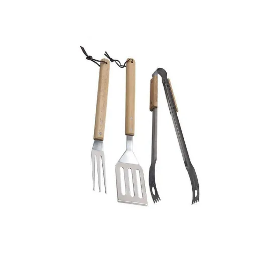 Picture of Set of 3 barbecue utensils - Stainless steel