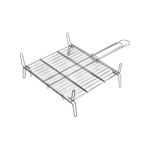 Picture of Double grill for barbecue - Zinc - 50x50 cm