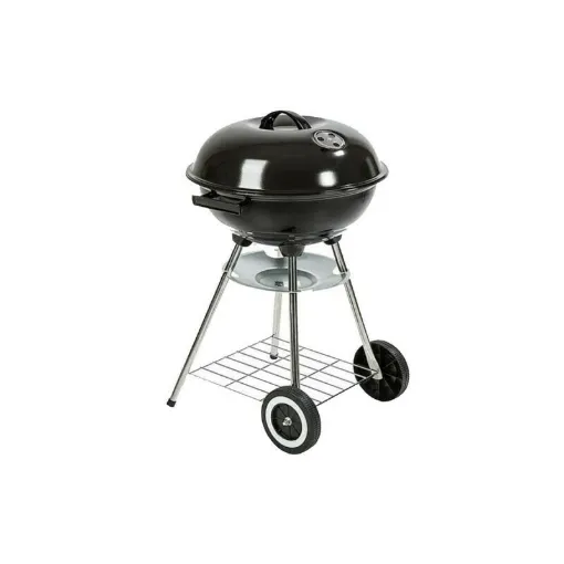 Picture of Barbecue with lid and wheels - Metal - Diameter 44 cm