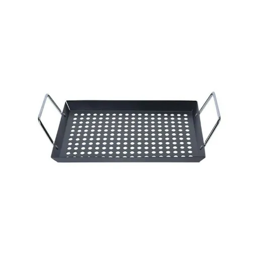 Picture of Barbecue grill with handles - Black - 20x30 cm