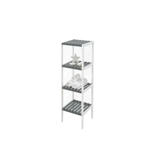 Picture of Storage unit KIT CLOSET Nature Series - 4 shelves - White and grey - 110 x 30 x 34 cm