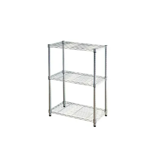 Picture of Metal shelving KIT CLOSET Pen Series - 3 shelves - Chrome - 90 x 35 x 60 cm