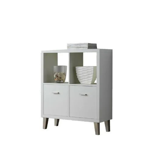 Picture of Storage unit KIT CLOSET Venecia Series - 4 compartments with 2 doors - White - 94 x 30 x 80 cm