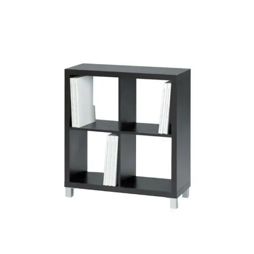 Picture of KIT CLOSET Kubox Series Storage Cabinet - 4 compartments - Black - 83 x 29 x 76 cm