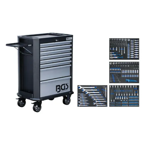 Picture of BGS TECHNIC 8 drawer workshop trolley - 296 tools - 5051