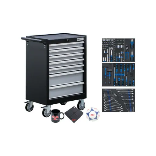 Picture of BGS TECHNIC 7 drawer workshop trolley - 129 tools - 6065