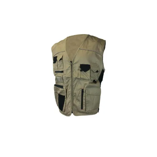 Picture of COFRA expert work vest - beige and black - Size 54