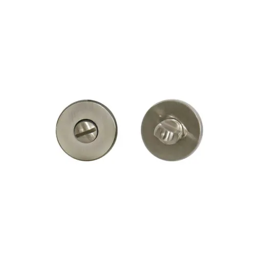 Picture of Pair of round rosettes for Sol model door - Condemnation - Satin Nickel