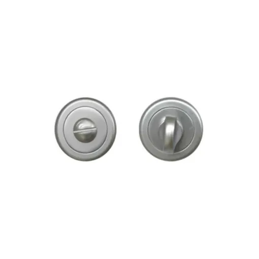 Picture of Pair of round rosettes for door - Condemnation - Chrome Pearl