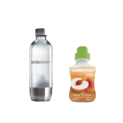 Picture of SODASTREAM Bottle Bottle Metal Base PET 1L - Peach Black Concentrate 500 ml