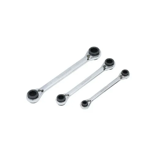 Picture of BGS 4-in-1 Ratchet Wrench Set - 3 pcs - 6837