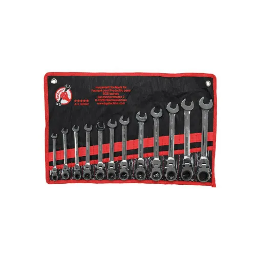 Picture of BGS Ratchet Wrench Set - flexible heads - 8 -19 mm - 12 pcs - 30002