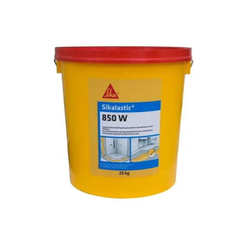 Picture of Tile waterproofing - wet room coating - Sikalastic 850W - Straw yellow - 25kg