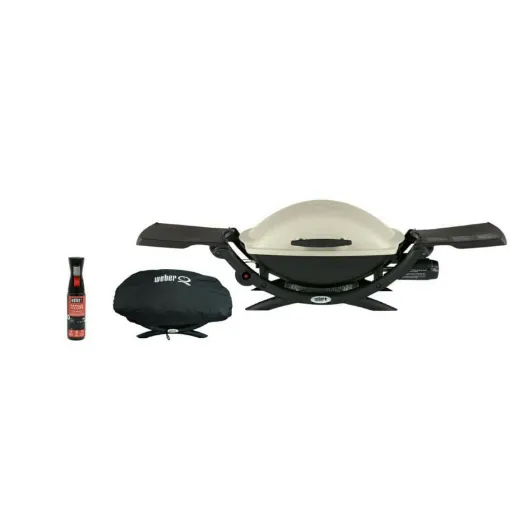 Picture of Pack WEBER Gas Grill Q2000 Titanium - a waterproof protective cover - a cleaning spray 300ml