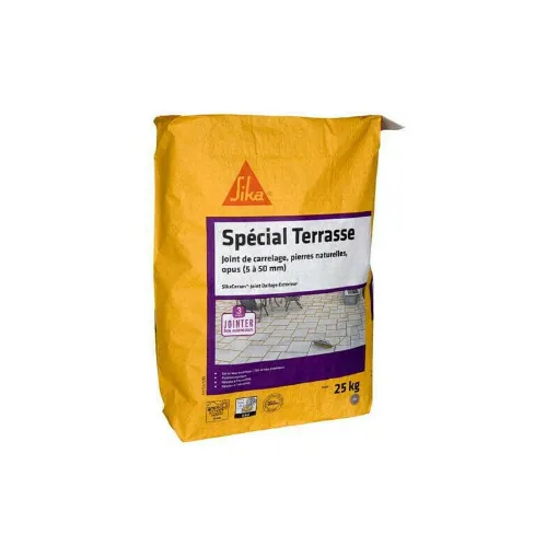 Picture of CG2WA - SIKA SikaCeram Terrace Tile Grout External Floor Grout - Grey - 25kg