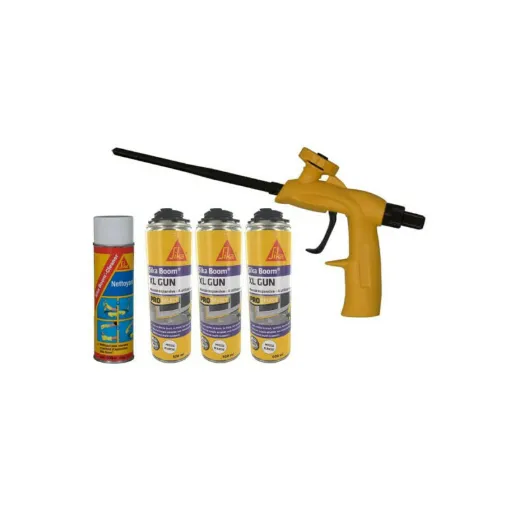 Picture of SIKA kit polyurethane foam expander 500ml x3 - Cleaner 500ml - Foam Gun