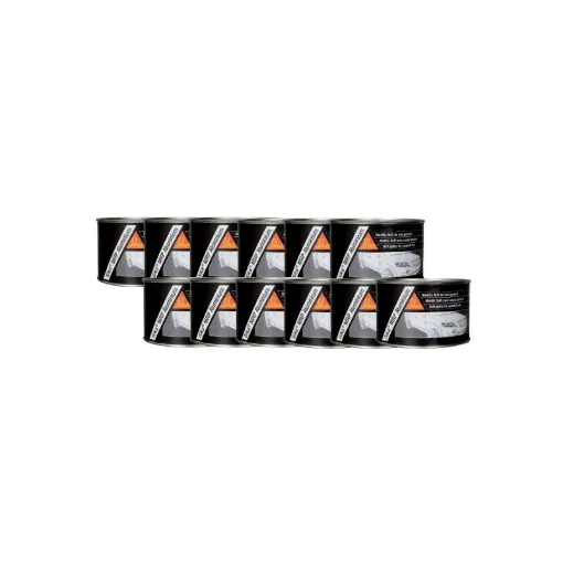 Picture of Set of 12 fine aluminum putties for body repairs - SIKA MRP Aluminium - Grey - 2.5kg